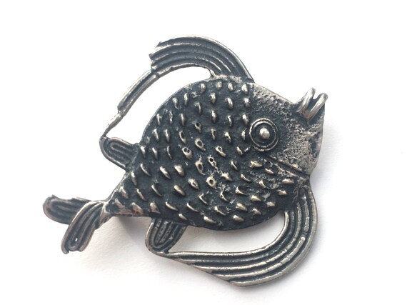 Vintage Fish brooch ~ Museum Replica ~ Unique Cos… - image 2
