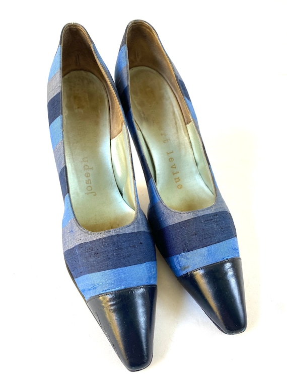 Vintage Silk Herbert Levine Stiletto Heels~ 1950'… - image 3