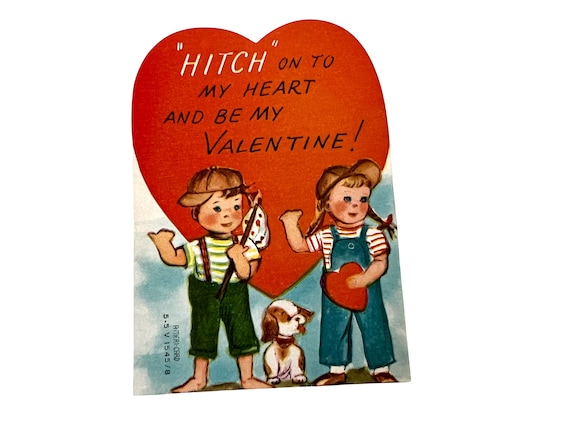 SWEET Vintage Valentines Day Card, Cute Little Girl, Colorful Vintage Die  Cut Valentine,Collectible Valentines