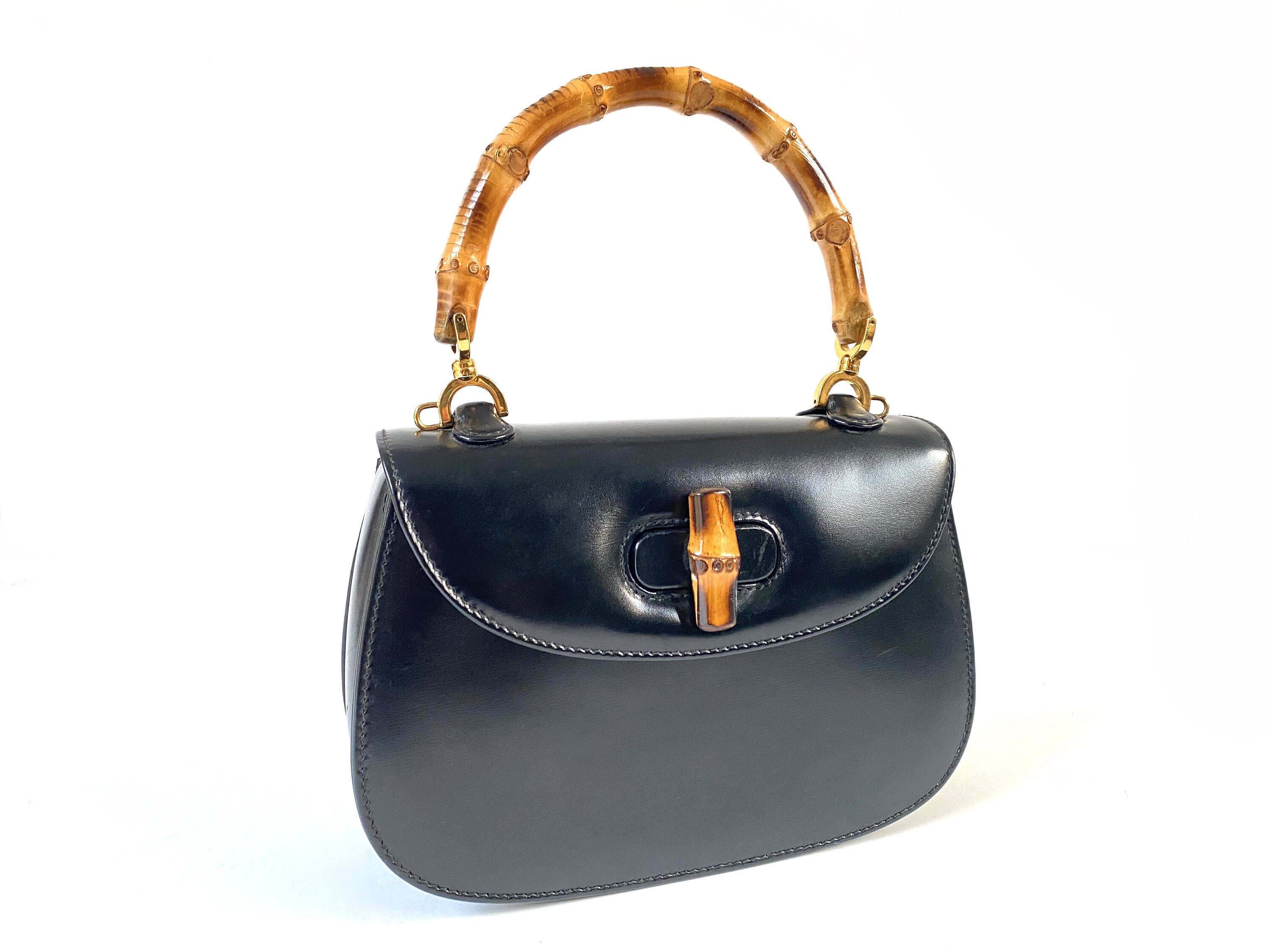 Clutch in bambù Gucci vintage Autentica borsa a mano | Etsy Italia