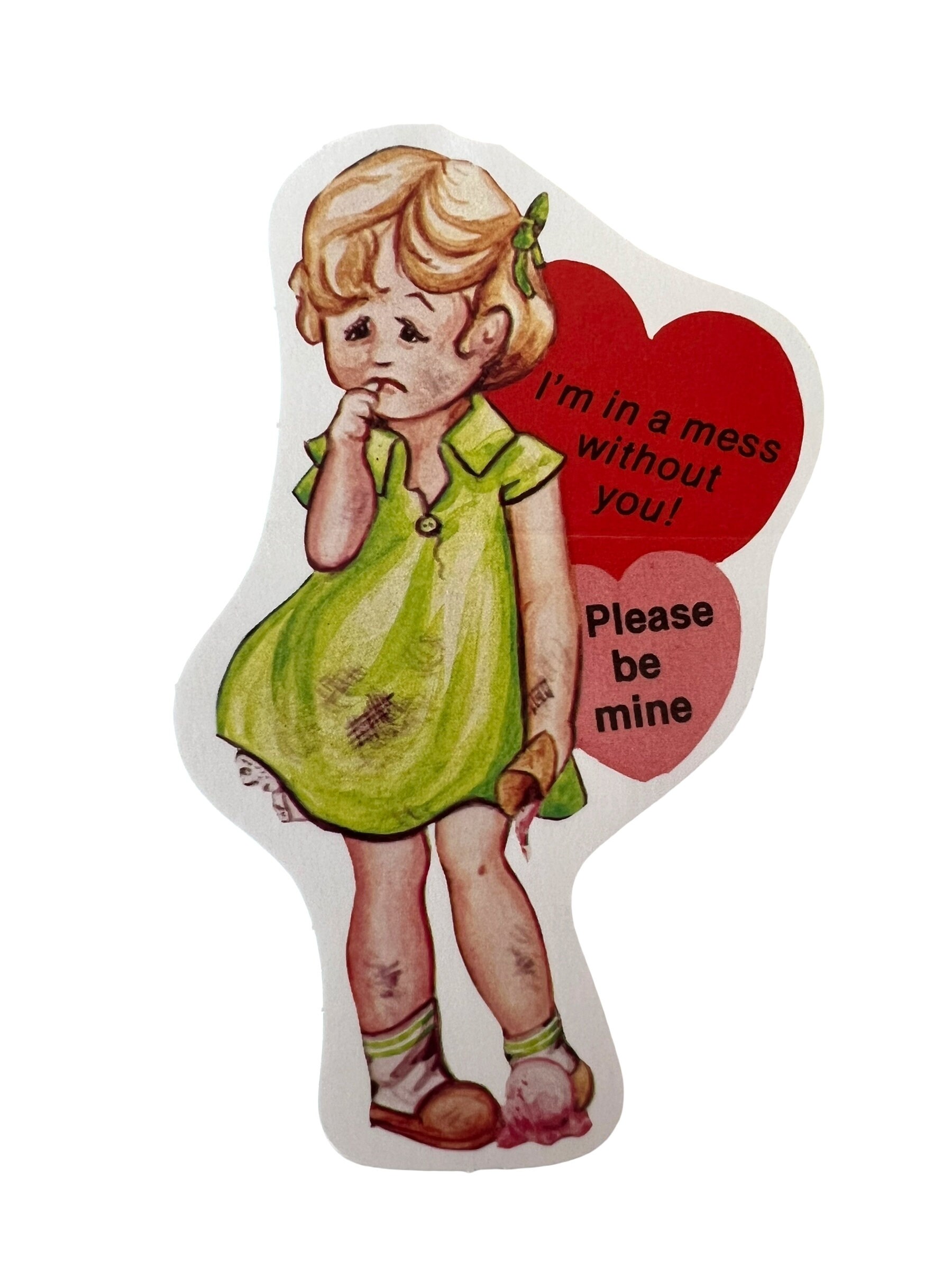 Vintage Valentines Day Card i'm a Mess Without You - Etsy