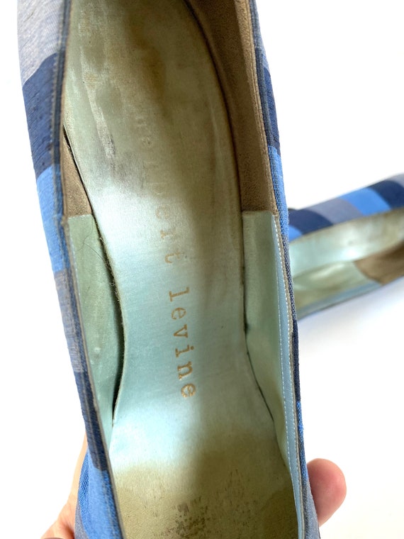 Vintage Silk Herbert Levine Stiletto Heels~ 1950'… - image 6