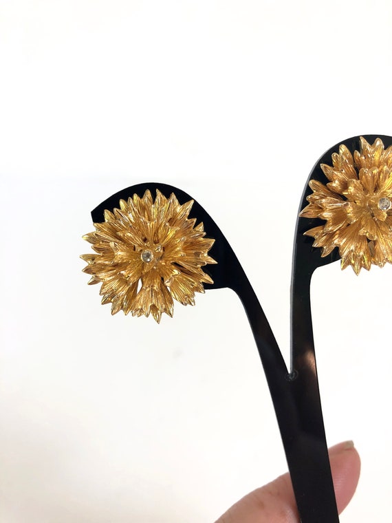 Vintage Nettie Rosenstein Earrings~ Sunburst desi… - image 9