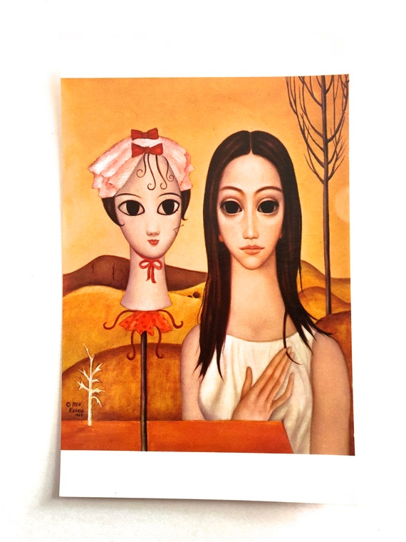 ヴィンテージ マーガレット キーン ポストカード ~ ビッグ アイズ