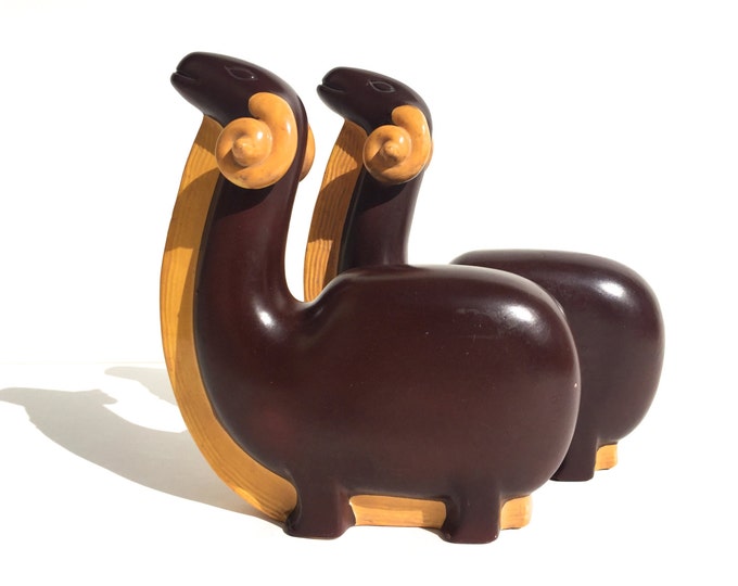Vintage Art Deco Ram Sculpture Kent Art Ware of Japan 1930's Pottery