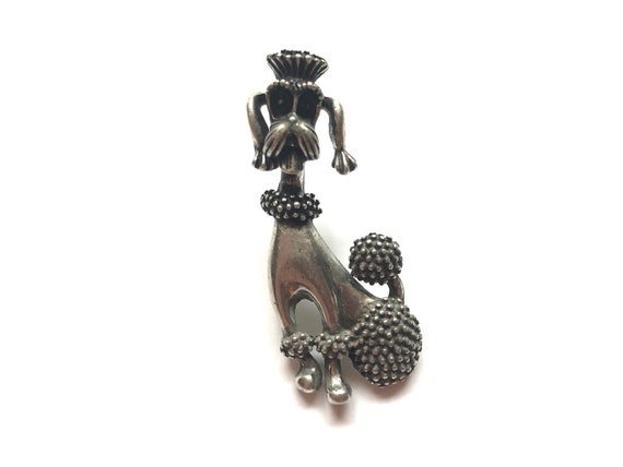 Mid Century Poodle Brooch~ Fancy Pup pin~ Gift fo… - image 1