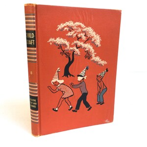 Creative Play & Hobbies- Vintage Childrens Book~ Activity Book - Vintage Tomato Red Book - Nursery Decor- Gift for the parent~ Circa 1949