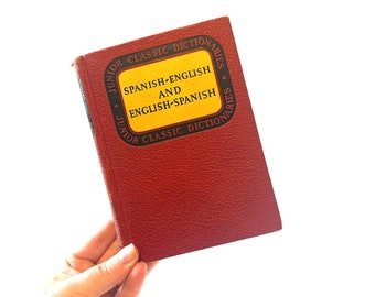 Vintage Spanish English Dictionary – Junior Classic, 1941