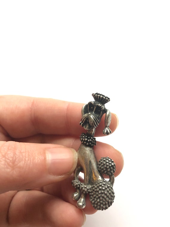 Mid Century Poodle Brooch~ Fancy Pup pin~ Gift fo… - image 3