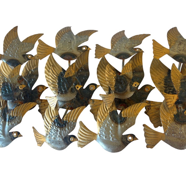 Crowned Bird Wall Décor – Antique Brass main image 0