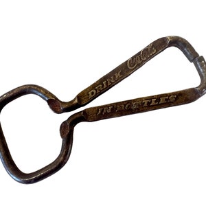 Vintage Coke Bottle Opener~ Drink Coca Cola in Bottles~ Rare Collectable Barware~ U.S.A~ Coke bottle opener