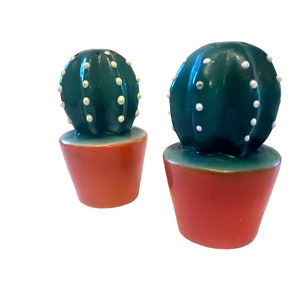 Vintage Cactus Salt & Pepper shakers Vintage Southwestern kitchen decor Made in Japan image 2