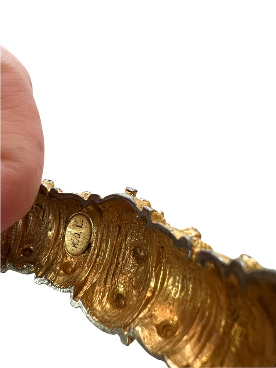 Vintage Kenneth Jay Lane Bracelet~ K.J.L Gold Plated Sea