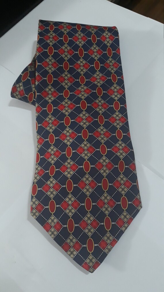 Paolo Gucci Genuine Tie 1990s and 100% Silk 4" wi… - image 2