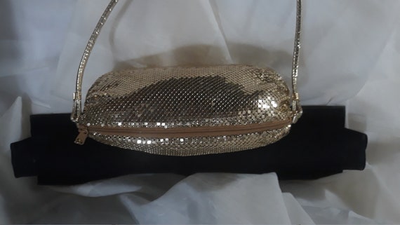 Vintage Bag CocktailL GOLD MESH Aluminum Hollywoo… - image 2