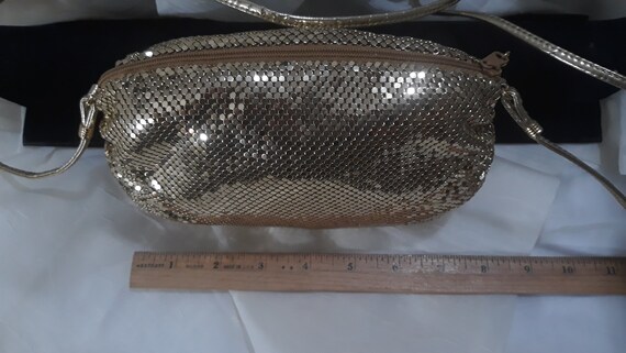 Vintage Bag CocktailL GOLD MESH Aluminum Hollywoo… - image 3