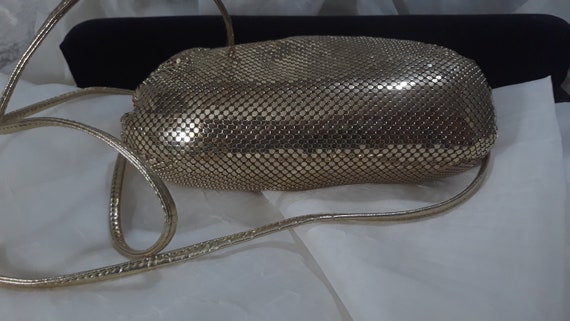 Vintage Bag CocktailL GOLD MESH Aluminum Hollywoo… - image 1