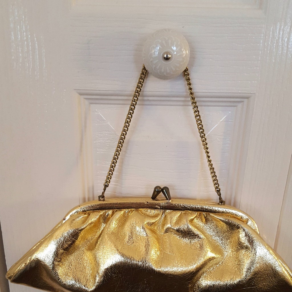 soft gold clutch