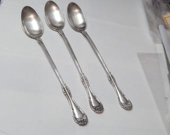 William Rogers Silver Plated Tea Spoons, Avalon Cabin Pattern Set