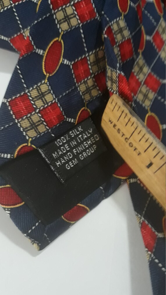 Paolo Gucci Genuine Tie 1990s and 100% Silk 4" wi… - image 6