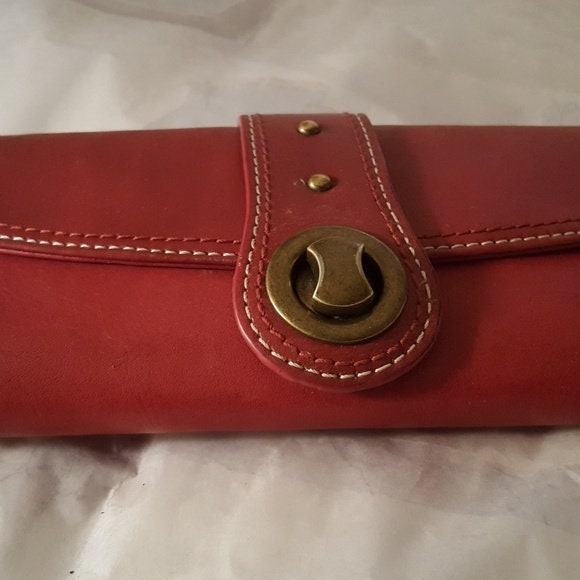 Franklin Covey Red Leather Bag  Red leather bag, Blue leather bag