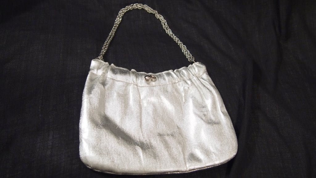 RETRO 1950s Shimmering Bridal Cocktail Bag With Silver | Etsy