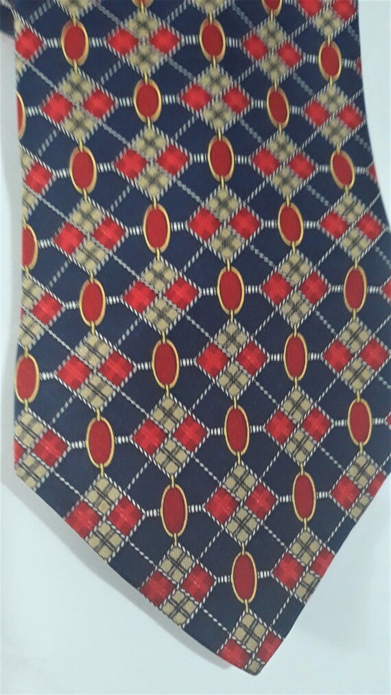 Paolo Gucci Genuine Tie 1990s and 100% Silk 4" wi… - image 4