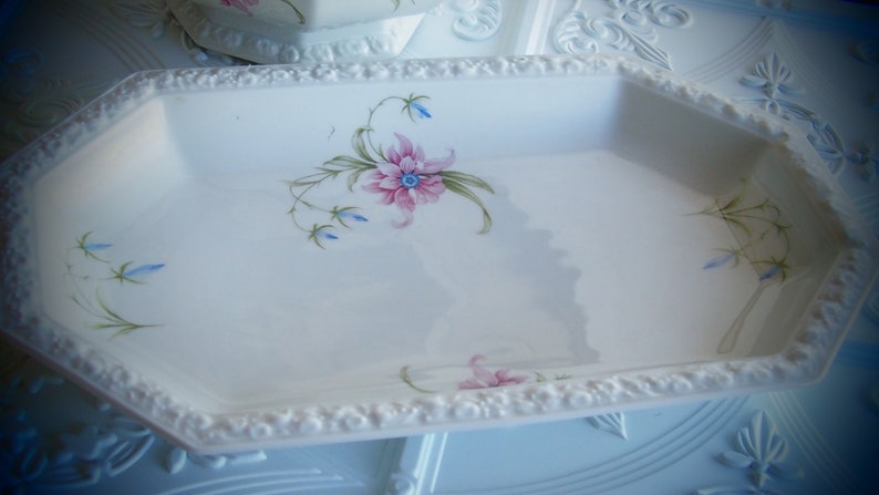 Vintage Rosenthal Selb Germany Maria Floral Pattern Serving Platter and Covered Vegetable Dish Excellent Condition