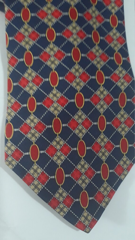 Paolo Gucci Genuine Tie 1990s and 100% Silk 4" wi… - image 5