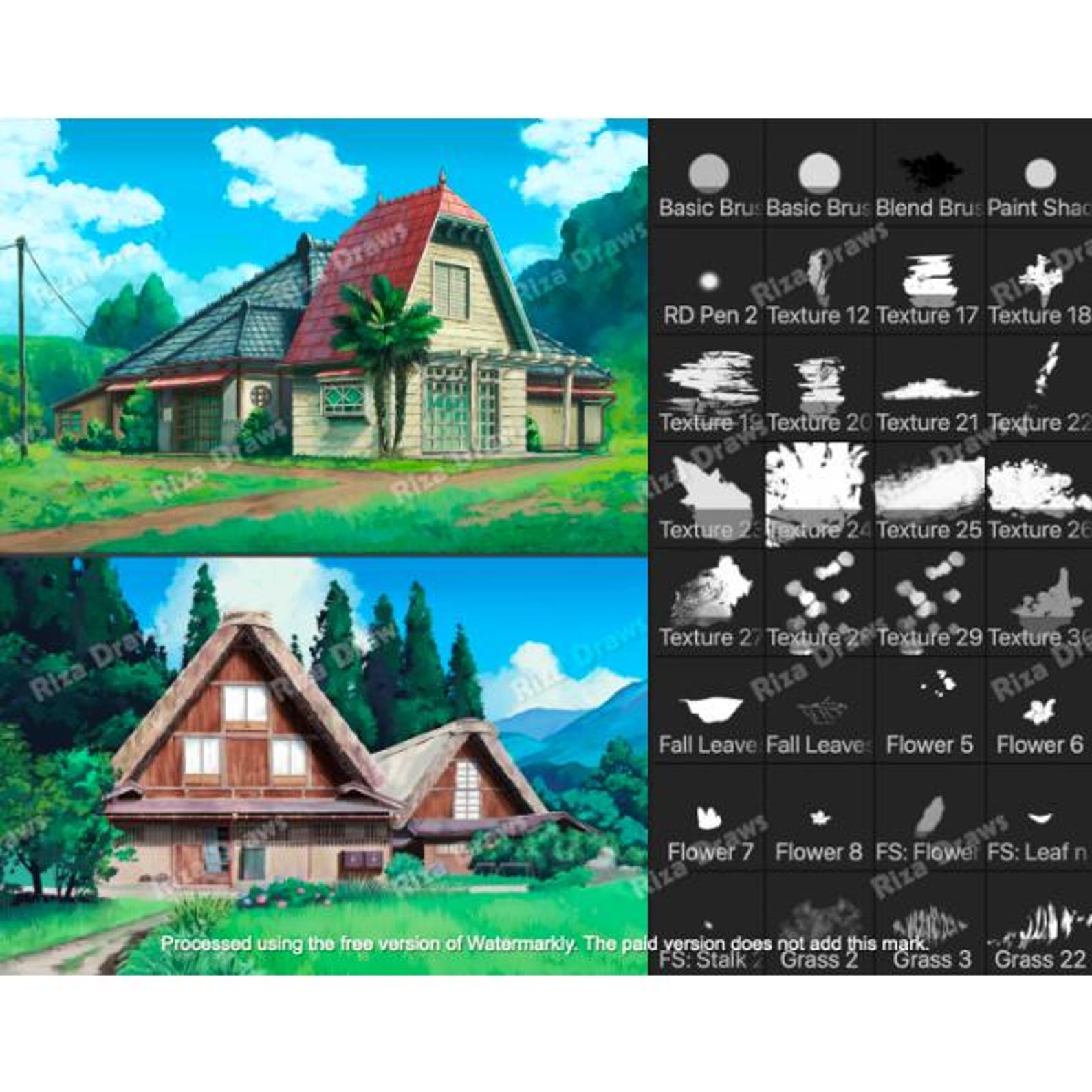 Ghibli Anime Nature Brushes for Clip Studio Paint (90+ .sut Files) - Etsy