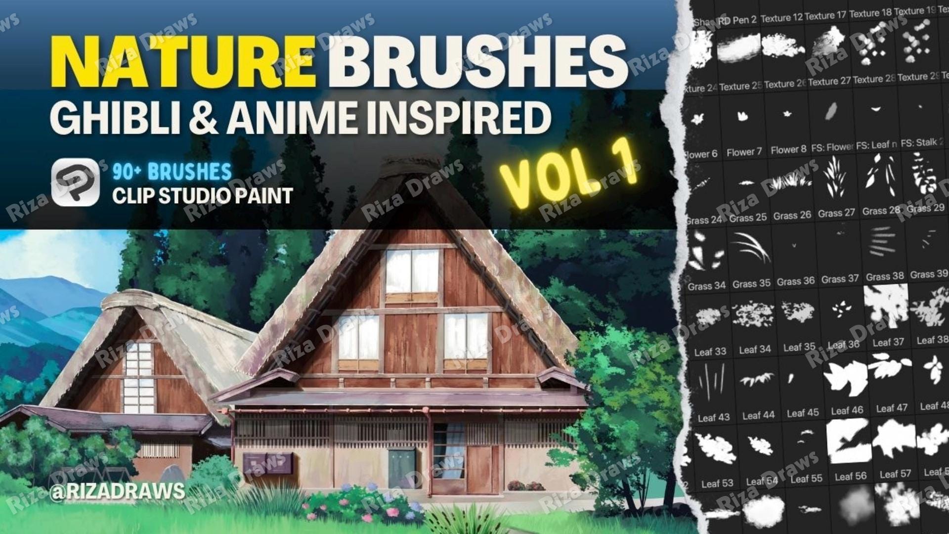 Ghibli Anime Nature Brushes for Clip Studio Paint (90+ .sut Files) - Etsy