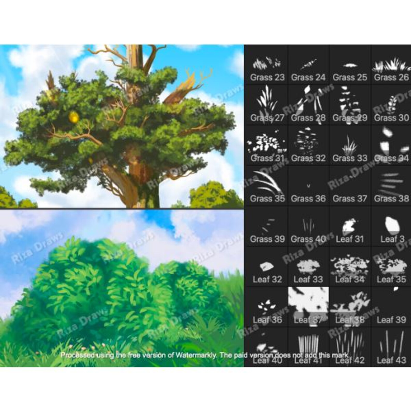 Ghibli Anime Nature Brushes for Clip Studio Paint (90+ .sut Files) - Etsy