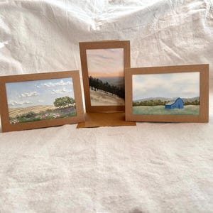 Hillside Hare Greeting Card | Manda Beeching