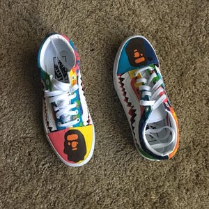 Bape Teeth Vans Etsy