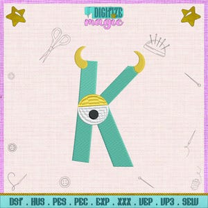 Alphabet Stitched Embroidery Monogram Machine Embroidered Design Fancy Embroidery Pattern Elegant Embroidery Font Instant Download - 5 Sizes