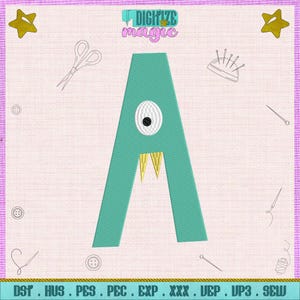 Alphabet Stitched Embroidery Monogram Machine Embroidered Design Fancy Embroidery Pattern Elegant Embroidery Font Instant Download - 5 Sizes