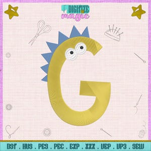 Alphabet Embroidery Design Embroidery Font Kids Embroidery Designs Digital Embroiderie Pattern Instant Download Halloween Dst Xxx Vp3 Sew