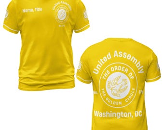 Customize Order of the Golden Circle | OGC, OES Sisters Color Block Unisex T-shirt Size S-5XL