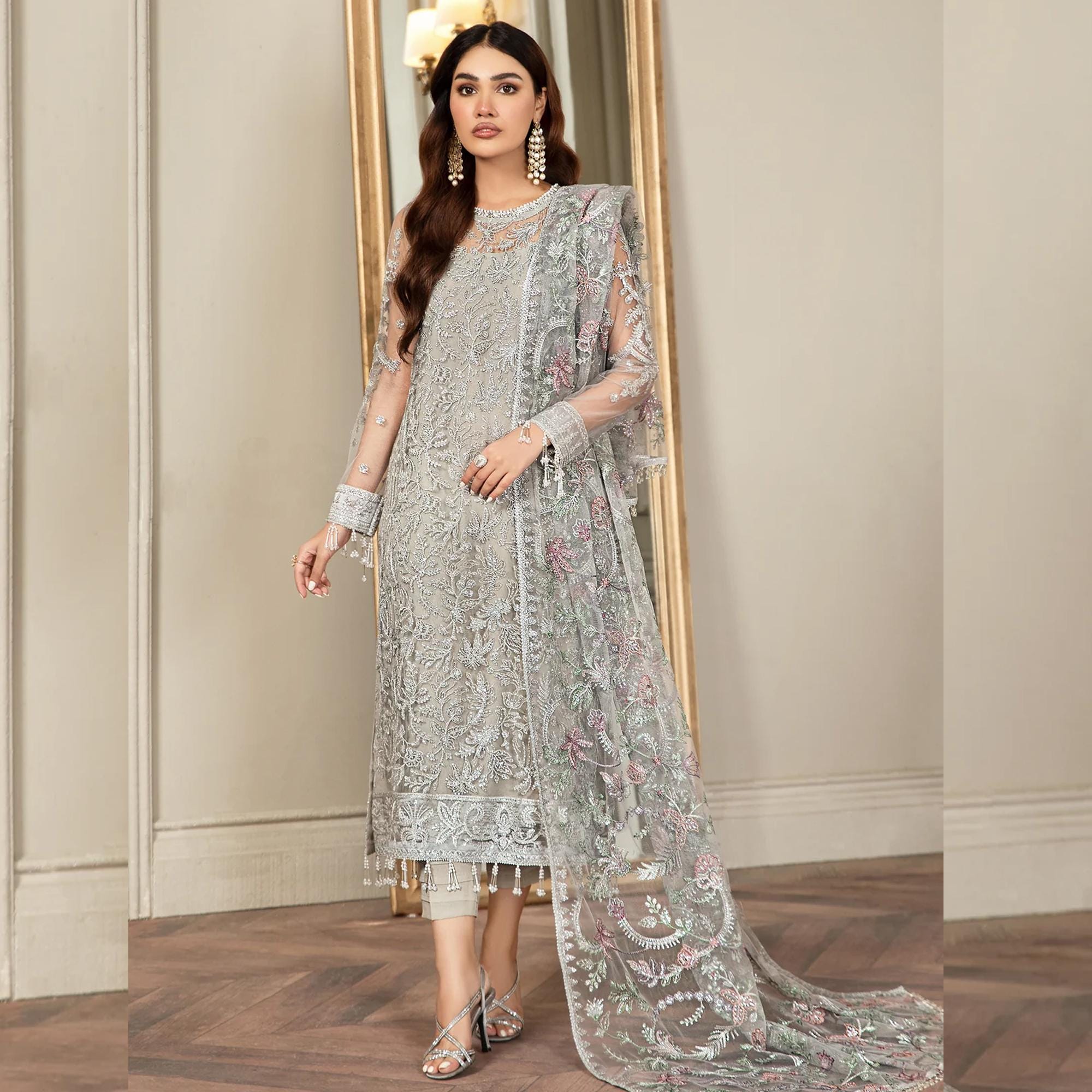 Grey designer dress 2025