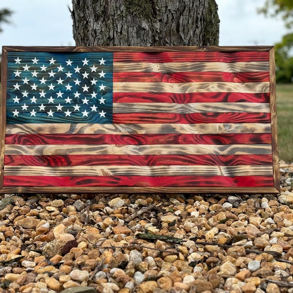 Wavy Wood Flag Etsy Wavy Wood Flag Etsy