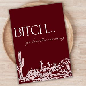 Cowgirl Western Brautjungfer Vorschlag Digitaldruck Hochzeitsvorlage Rot You Knew This Was Coming