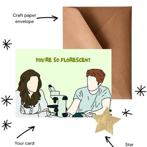 Cartão de felicitações feito à mão Florescence | Personalizável e ecológico | Designs exclusivos para todas as ocasiões | Em branco por dentro