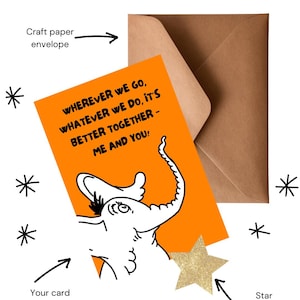 Handgemaakte grappig gedicht Seuss-wenskaart | Aanpasbaar en milieuvriendelijk | Unieke ontwerpen voor alle gelegenheden | Blanco binnenkant