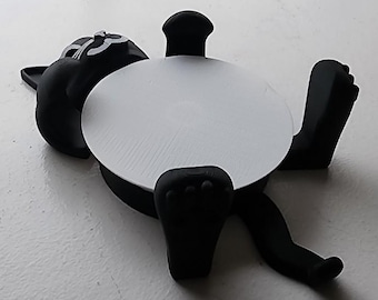 3D Printed Cat Coaster - "Relaxed Feline" Mug Hugger (Unique Drink Holder)