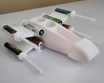X-Wing desktop Battery Holder