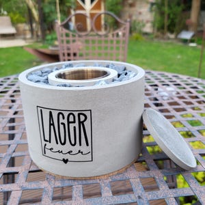 Tischfeuer / Lagerfeuer to go / Geschenk / Geburtstag / Männer / Hochzeit / outdoor indoor / moderne Außendeko / Gartenfeuer / Campingfeuer