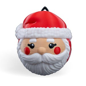 Décorations de Noël Père Noël - Lot de 5 décorations de Noël fantaisistes imprimées en 3D