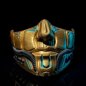 3D Printed Cyberpunk Mask: Metropolis Cosplay Helmet - Wekster Collab