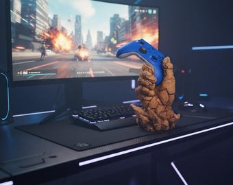 Rock Solid Controller Holder Set: 3D Printed Gamer Decor