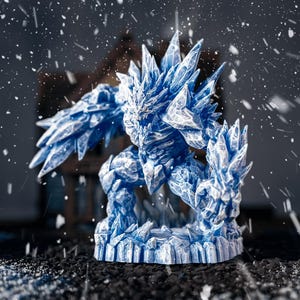 Glacier Golem Miniature: Frost Elemental - Epic DnD/RPG Figurine